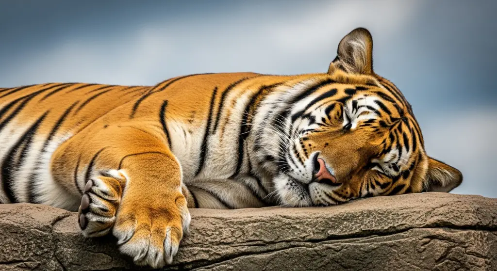 bengal-tiger-sleeping-on-a-rock