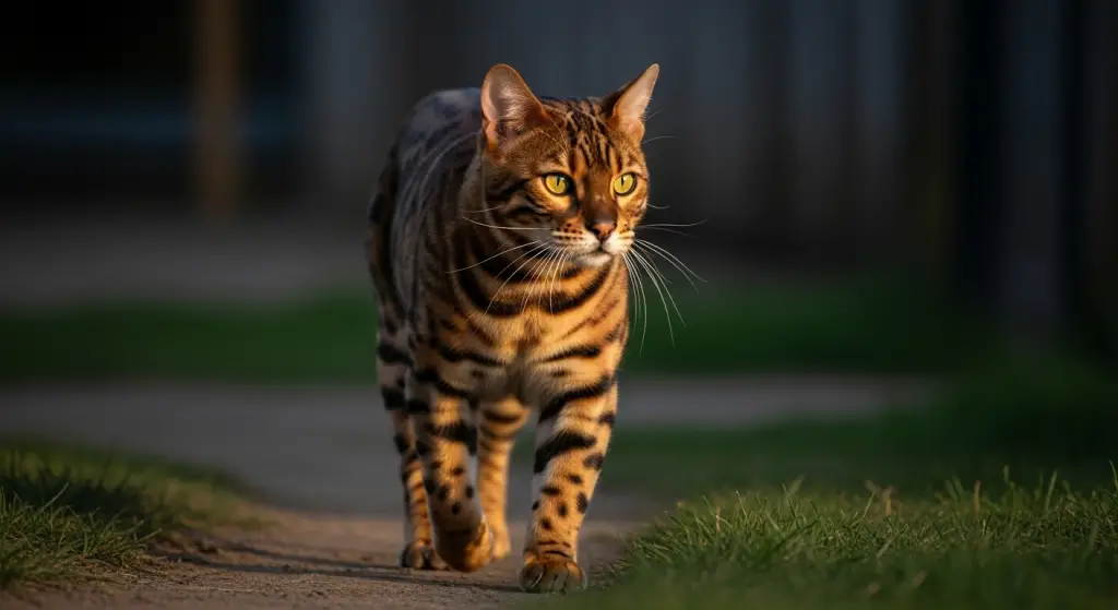 bengal-cat-walking